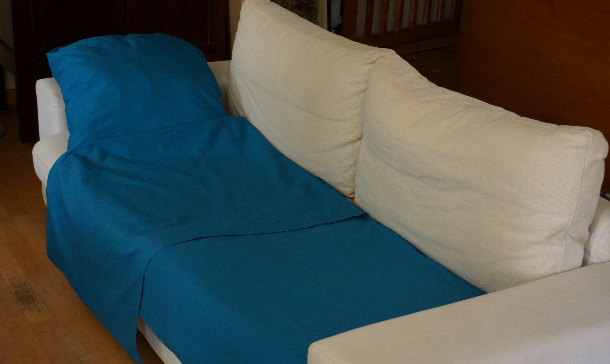 nightbag 1 personne Pacific en place sur canapé